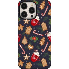 Coque iPhone 15 Pro Max - Christmas 25 Pattern Gingerbread House
