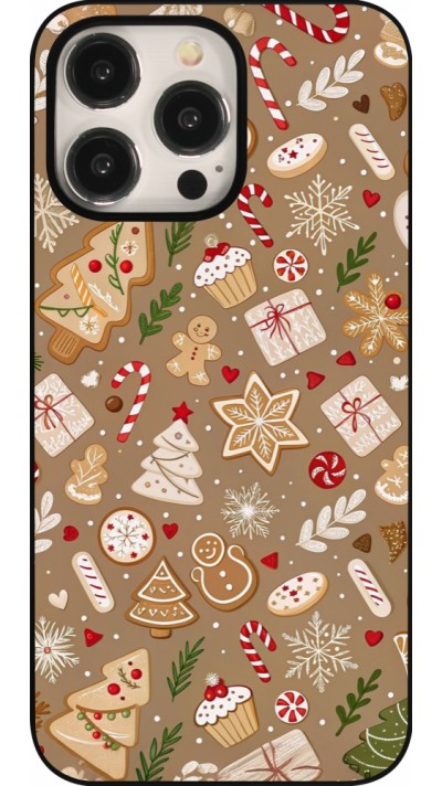 Coque iPhone 15 Pro Max - Christmas 25 Pattern Ginger Cookie
