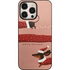 Coque iPhone 15 Pro Max - Christmas 25 Teckel Merry Xmas