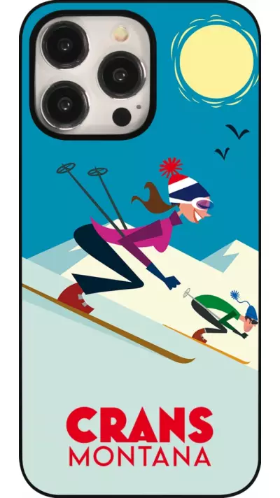 Coque iPhone 15 Pro Max - Crans-Montana Ski Downhill