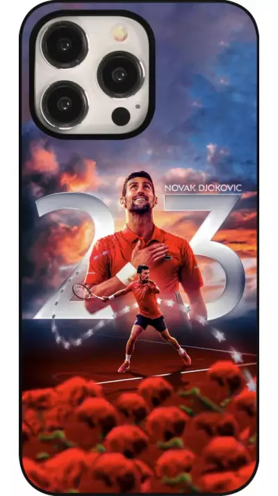 Coque iPhone 15 Pro Max - Djokovic 23 Grand Slam