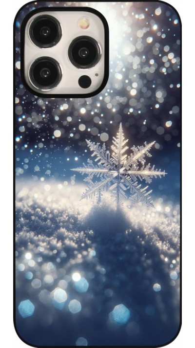 iPhone 15 Pro Max Case Hülle - Schneeflocke Solar Glanz