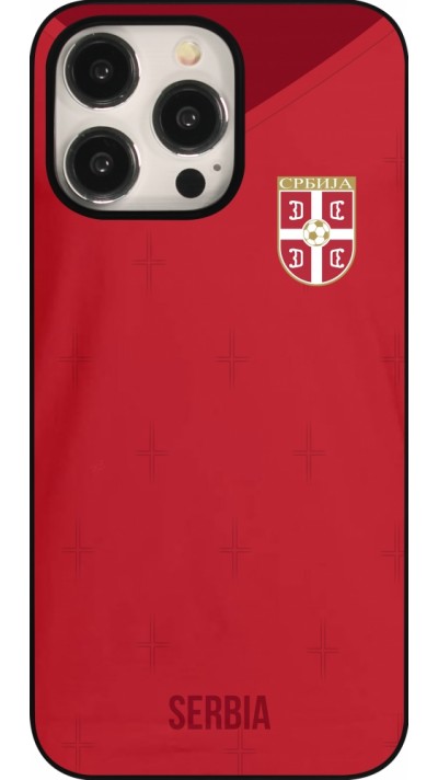 iPhone 15 Pro Max Case Hülle - Serbien 2022 personalisierbares Fussballtrikot