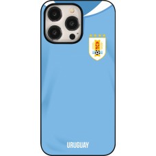 iPhone 15 Pro Max Case Hülle - Uruguay 2022 personalisierbares Fussballtrikot