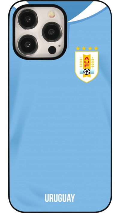 iPhone 15 Pro Max Case Hülle - Uruguay 2022 personalisierbares Fussballtrikot