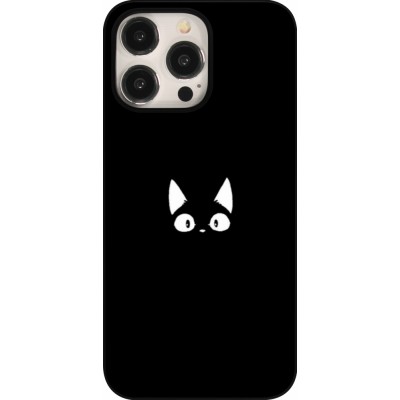 iPhone 15 Pro Max Case Hülle - Funny cat on black