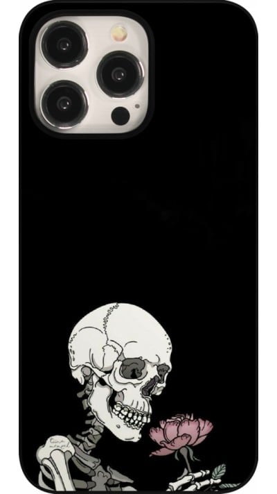 Coque iPhone 15 Pro Max - Halloween 2023 rose and skeleton