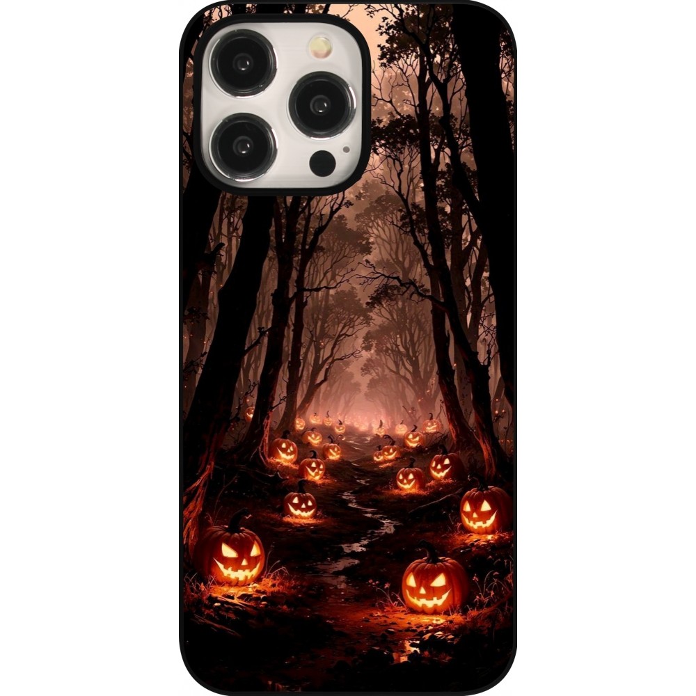 iPhone 15 Pro Max Case Hülle - Halloween 2025 Road of Terrifying Pumpkins