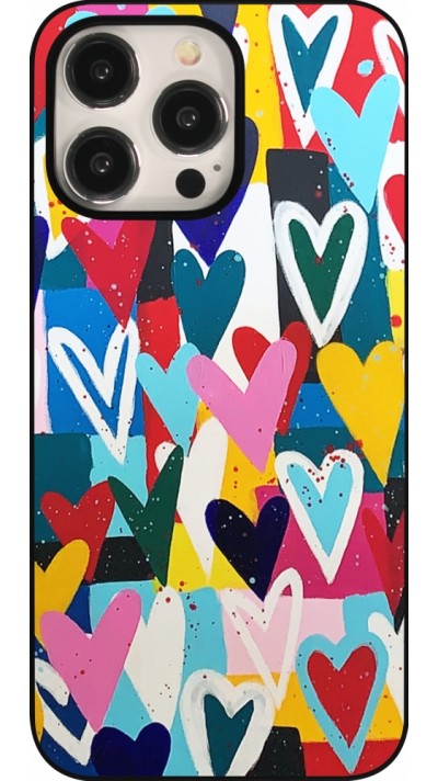 iPhone 15 Pro Max Case Hülle - Joyful Hearts