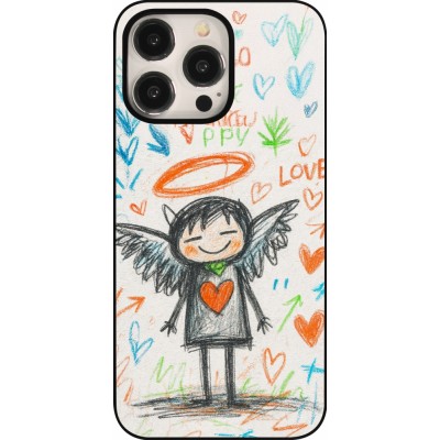 Coque iPhone 15 Pro Max - Little Angel Sketch Love