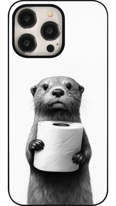 iPhone 15 Pro Max Case Hülle - Otter Toilettenpapier