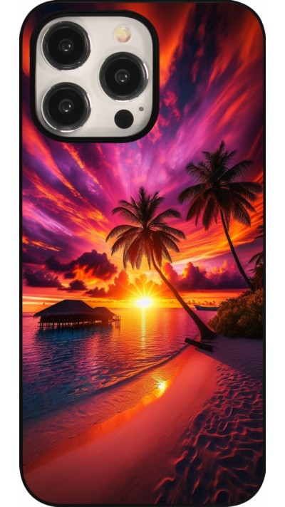 iPhone 15 Pro Max Case Hülle - Malediven Abenddämmerung Glückseligkeit