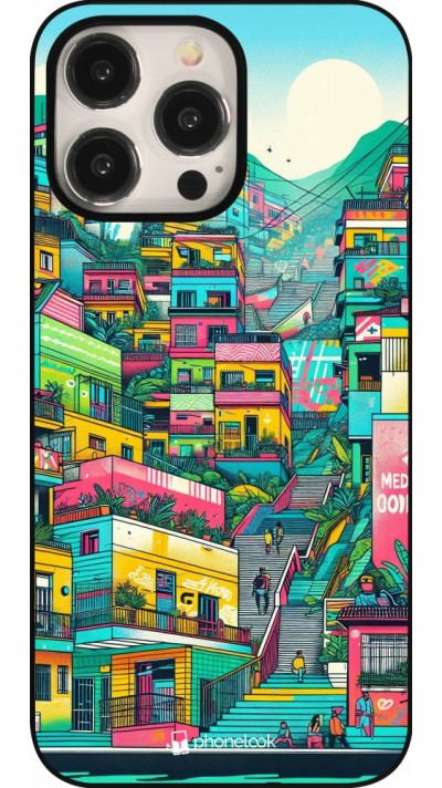 iPhone 15 Pro Max Case Hülle - Medellin Comuna 13 Kunst