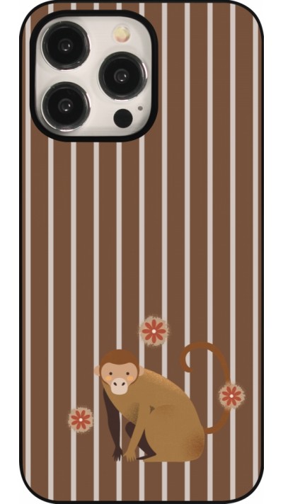 Coque iPhone 15 Pro Max - Monkey with stripes