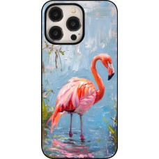 iPhone 15 Pro Max Case Hülle - Paint Flamingo