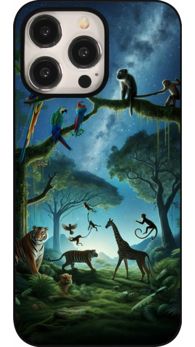 Coque iPhone 15 Pro Max - Paradis des animaux exotiques