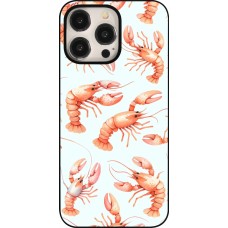 iPhone 15 Pro Max Case Hülle - Muster von pastellfarbenen Hummern