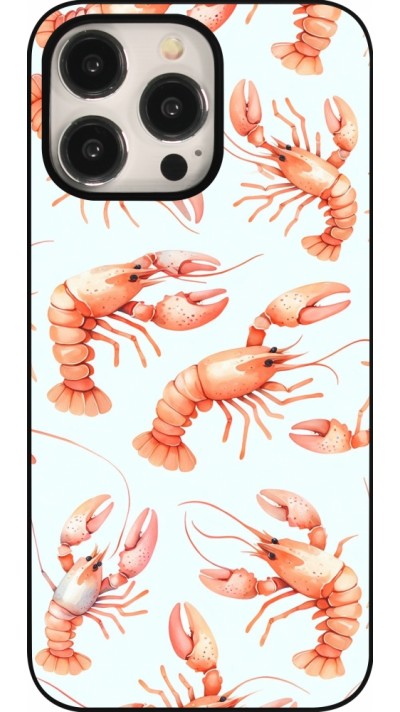 Coque iPhone 15 Pro Max - Pattern de homards pastels