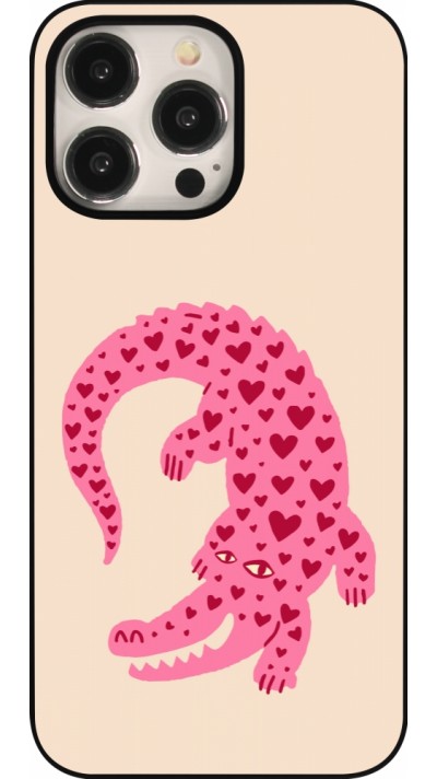 iPhone 15 Pro Max Case Hülle - Pink crocodile 2026