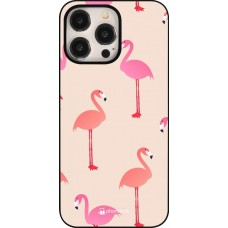 iPhone 15 Pro Max Case Hülle - Pink Flamingos Pattern