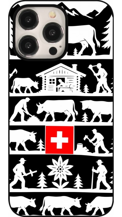 Coque iPhone 15 Pro Max - Poya Suisse 1 noir