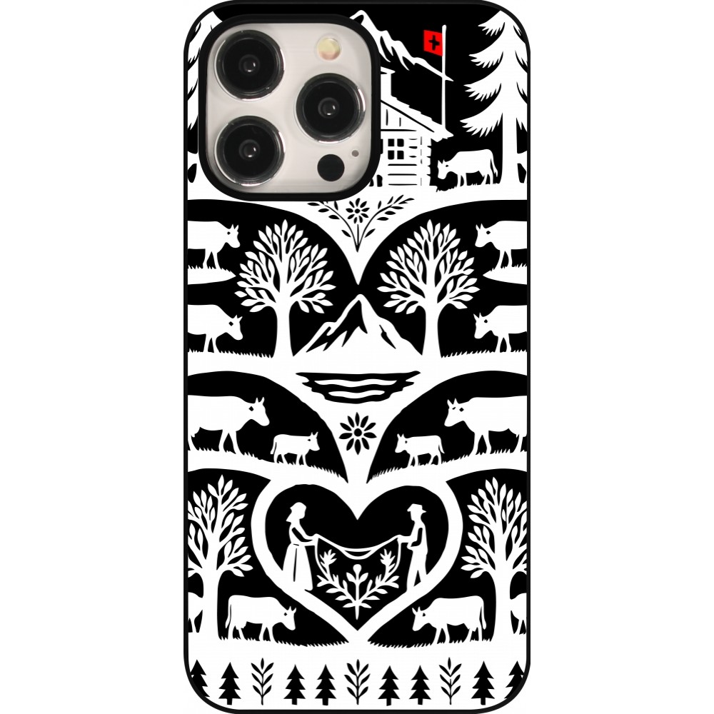 Coque iPhone 15 Pro Max - Poya Suisse 2 noir