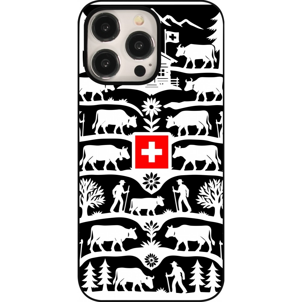 Coque iPhone 15 Pro Max - Poya Suisse 3 noir