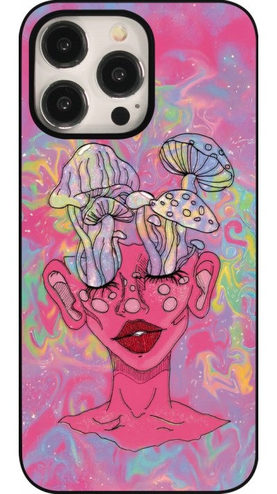 iPhone 15 Pro Max Case Hülle - Psychedelic pink mushroom