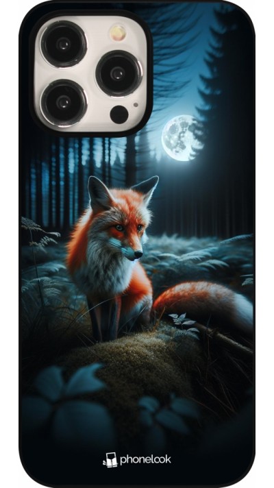 Coque iPhone 15 Pro Max - Renard lune forêt