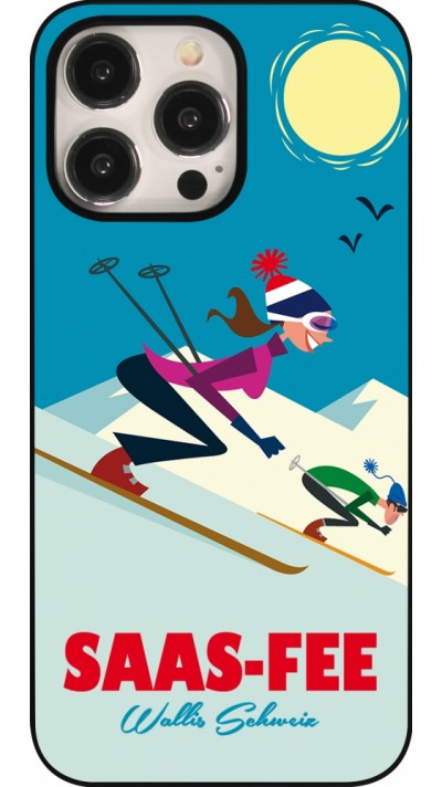 iPhone 15 Pro Max Case Hülle - Saas-Fee Ski Downhill
