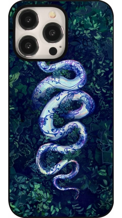 Coque iPhone 15 Pro Max - Serpent Blue Anaconda