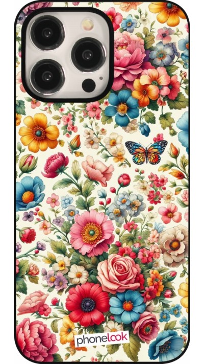 Coque iPhone 15 Pro Max - Spring 25 printemps fleuri