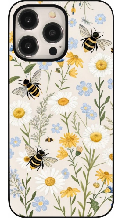 Coque iPhone 15 Pro Max - Pattern bees Spring 2026