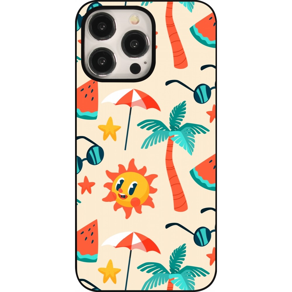 Coque iPhone 15 Pro Max - Summer 2025 Pattern soleil