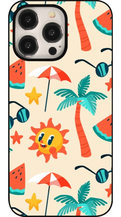 Coque iPhone 15 Pro Max - Summer 2025 Pattern soleil