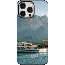 Coque iPhone 15 Pro Max - Fête Nationale Suisse Bateau Leman