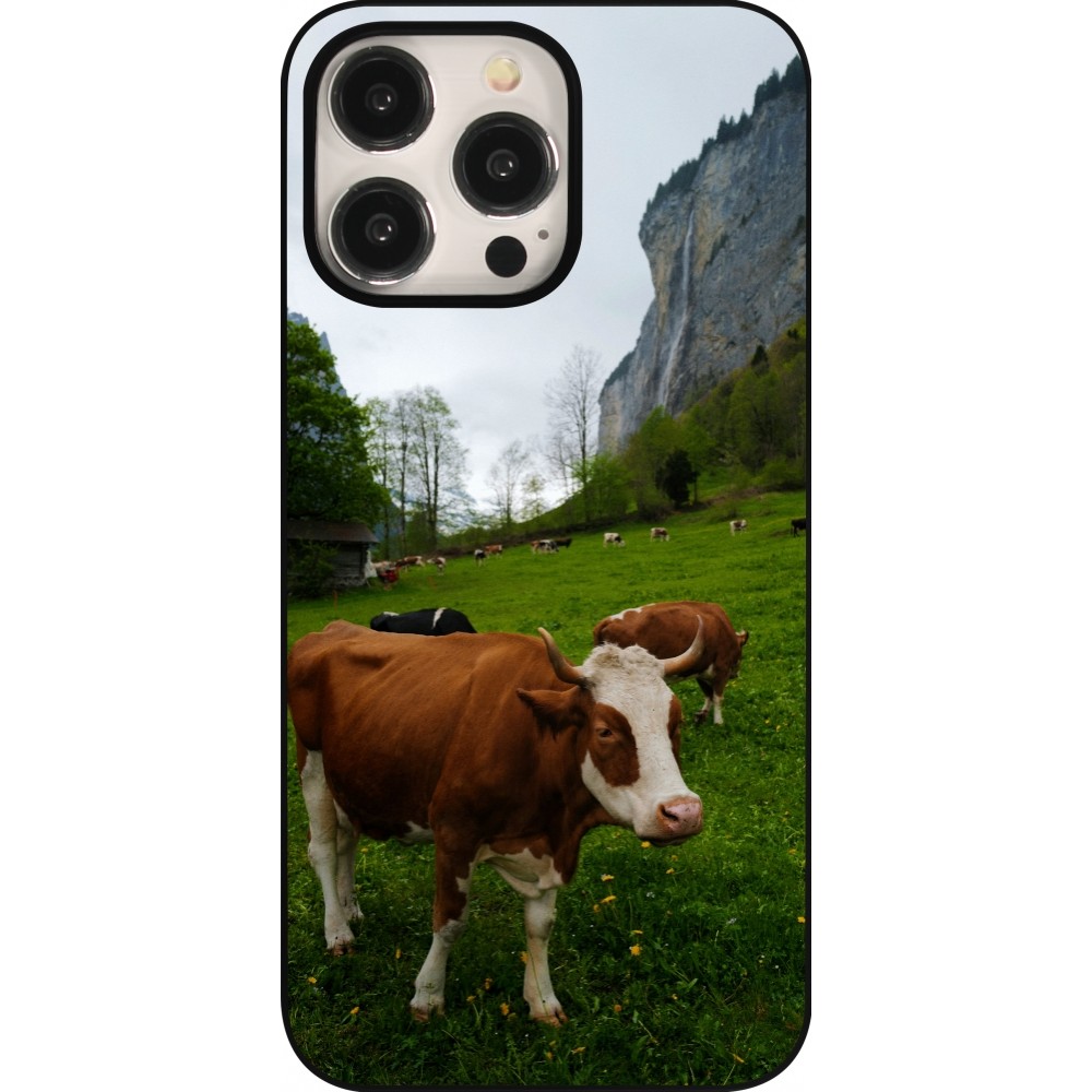 Coque iPhone 15 Pro Max - Fête Nationale Suisse Vaches