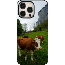 Coque iPhone 15 Pro Max - Fête Nationale Suisse Vaches