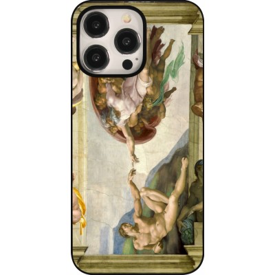 Coque iPhone 15 Pro Max - Tableau art - La Création d’Adam - Michel-Ange