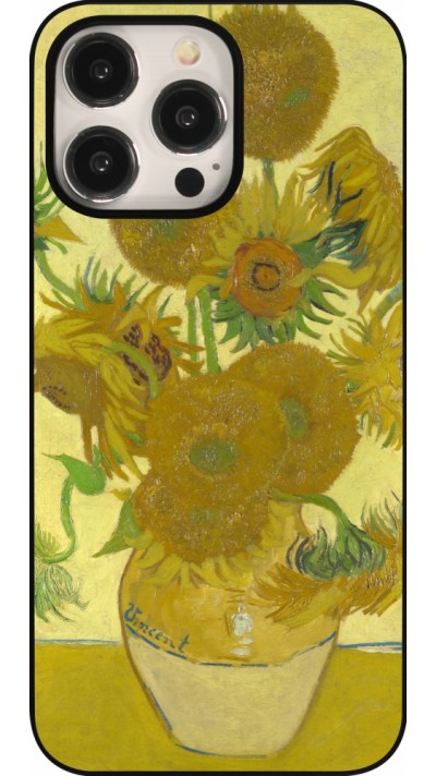 Coque iPhone 15 Pro Max - Tableau art - Les Tournesols - Van Gogh