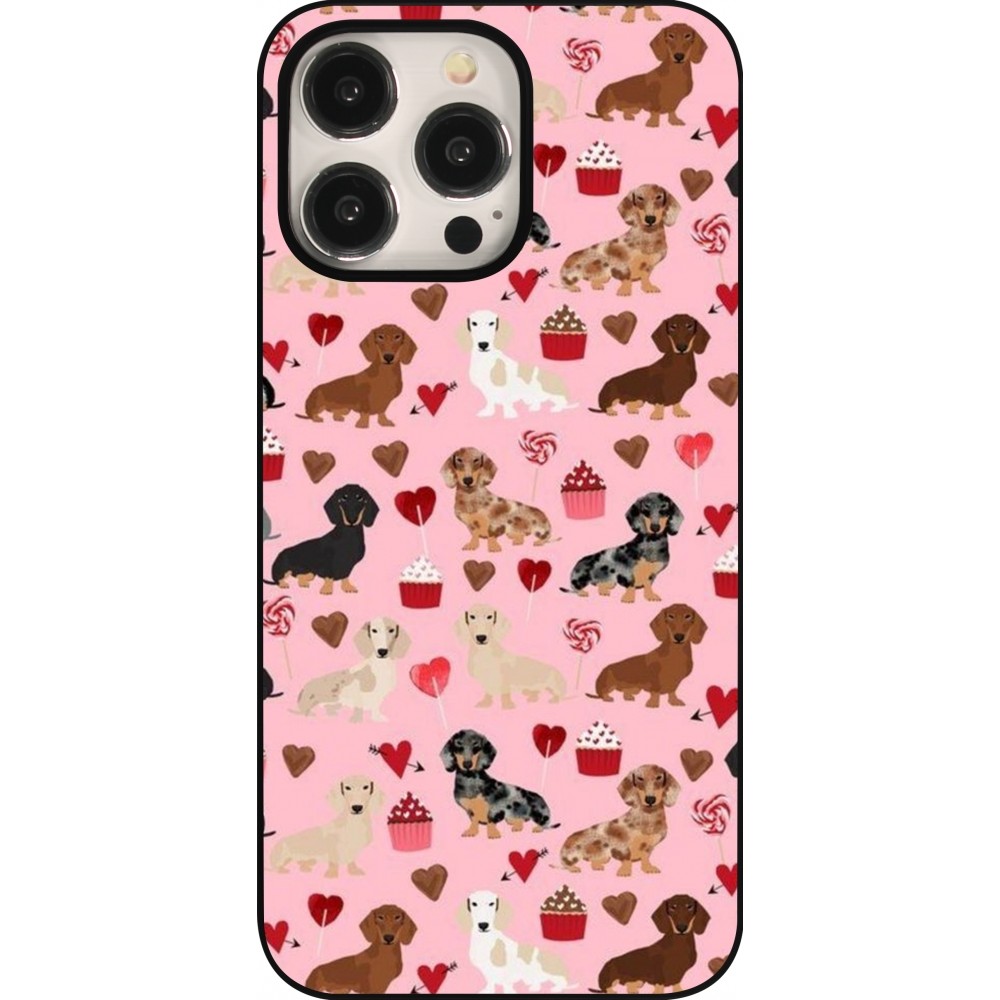 iPhone 15 Pro Max Case Hülle - Valentine 2024 puppy love