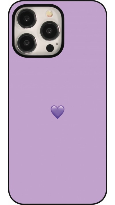 Coque iPhone 15 Pro Max - Valentine 2023 purpule single heart