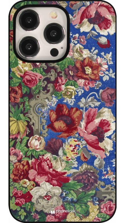 Coque iPhone 15 Pro Max - Vintage Art Flowers