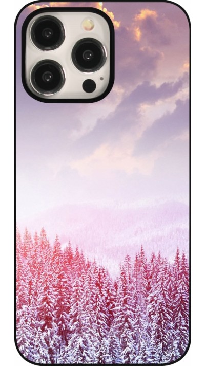 iPhone 15 Pro Max Case Hülle - Winter 22 Pink Forest