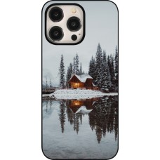 iPhone 15 Pro Max Case Hülle - Winter 25 Winter house forest afternoon