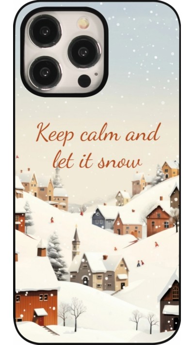 iPhone 15 Pro Max Case Hülle - Winter 25 Winter Keep calm and let it snow