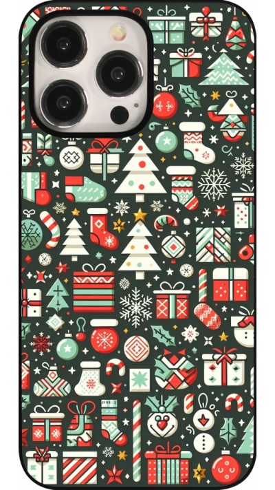 iPhone 15 Pro Max Case Hülle - Weihnachten 2023 Flachmuster