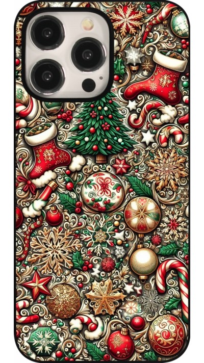 Coque iPhone 15 Pro Max - Noël 2023 micro pattern