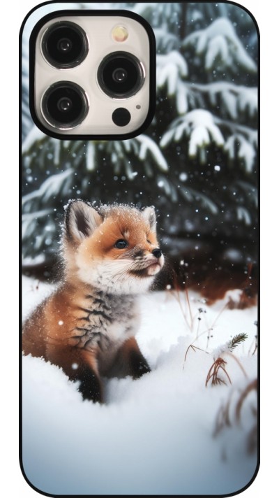 Coque iPhone 15 Pro Max - Noël 2023 Renardeau sapin
