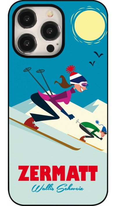 iPhone 15 Pro Max Case Hülle - Zermatt Ski Downhill